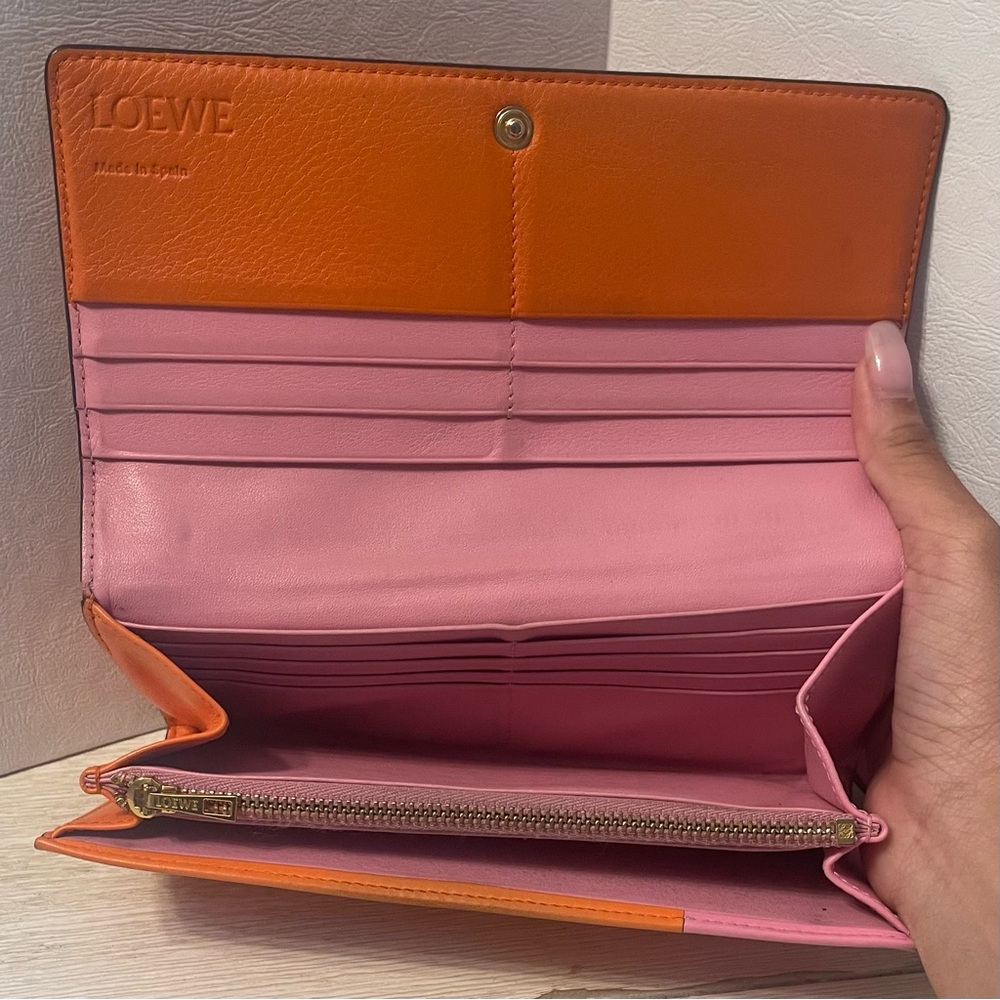 Loewe Pink and Orange Long Wallet - Picture 5 of 5